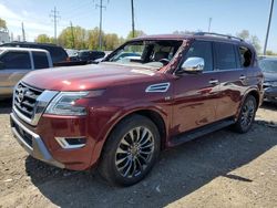 Salvage cars for sale from Copart Columbus, OH: 2021 Nissan Armada Platinum