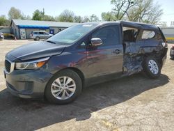 Salvage cars for sale at Wichita, KS auction: 2017 KIA Sedona LX