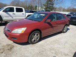 Vehiculos salvage en venta de Copart North Billerica, MA: 2007 Honda Accord EX