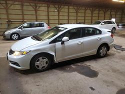 Salvage cars for sale from Copart Ontario Auction, ON: 2013 Honda Civic LX