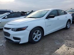 Salvage cars for sale at Houston, TX auction: 2016 Chevrolet Malibu LS