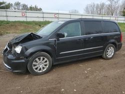 Salvage cars for sale at Davison, MI auction: 2016 Chrysler Town & Country Touring