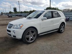 Mercedes-Benz M-Class salvage cars for sale: 2008 Mercedes-Benz ML 550