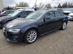 Salvage cars for sale at Woodburn, OR auction: 2016 Audi A4 Premium Plus S-Line