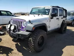 Salvage cars for sale at Brighton, CO auction: 2016 Jeep Wrangler Unlimited Sport