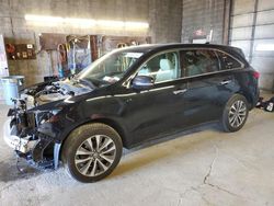 Salvage cars for sale from Copart Angola, NY: 2016 Acura MDX Technology