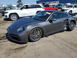 Salvage cars for sale at Woodhaven, MI auction: 2023 Porsche 911 Turbo