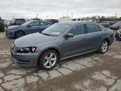 Salvage cars for sale at Indianapolis, IN auction: 2014 Volkswagen Passat S