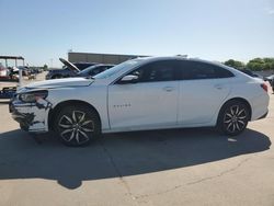 Salvage cars for sale at Wilmer, TX auction: 2017 Chevrolet Malibu LT