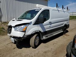 Salvage trucks for sale at Portland, MI auction: 2019 Ford Transit T-250