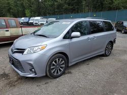 Salvage cars for sale from Copart Graham, WA: 2018 Toyota Sienna XLE