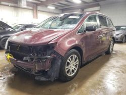 Salvage cars for sale at Elgin, IL auction: 2012 Honda Odyssey EX