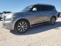 Salvage cars for sale at Andrews, TX auction: 2012 Infiniti QX56