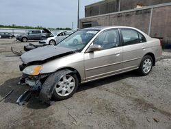 Salvage cars for sale from Copart Fredericksburg, VA: 2002 Honda Civic EX