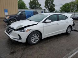 Salvage cars for sale at Moraine, OH auction: 2017 Hyundai Elantra SE