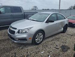 Chevrolet Cruze LS salvage cars for sale: 2015 Chevrolet Cruze LS