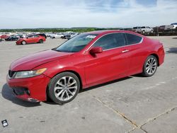 Salvage cars for sale at Grand Prairie, TX auction: 2013 Honda Accord EXL