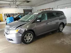 Honda Odyssey ex salvage cars for sale: 2012 Honda Odyssey EX