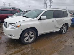 Toyota Highlander salvage cars for sale: 2008 Toyota Highlander Sport