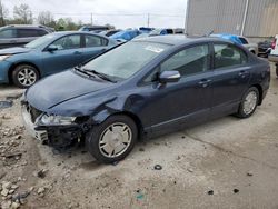 Honda Civic Hybrid salvage cars for sale: 2010 Honda Civic Hybrid