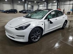 Salvage cars for sale at Ham Lake, MN auction: 2021 Tesla Model 3