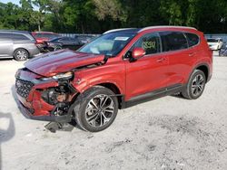 Salvage cars for sale at Ocala, FL auction: 2019 Hyundai Santa FE Limited