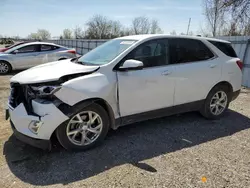 Salvage cars for sale from Copart Ontario Auction, ON: 2018 Chevrolet Equinox LT