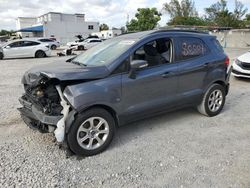 Ford Ecosport salvage cars for sale: 2021 Ford Ecosport SE