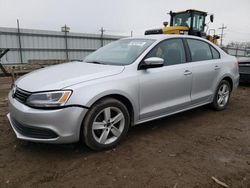 Salvage cars for sale from Copart Chicago Heights, IL: 2012 Volkswagen Jetta TDI