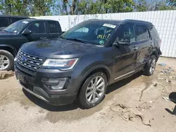 Salvage cars for sale at Bridgeton, MO auction: 2017 Ford Explorer Limited
