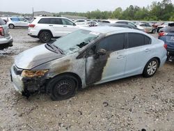 Salvage cars for sale from Copart Memphis, TN: 2012 Honda Civic LX