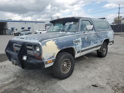 Dodge Ramcharger salvage cars for sale: 1986 Dodge Ramcharger AW-100