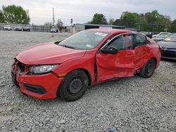 Salvage cars for sale from Copart Mebane, NC: 2018 Honda Civic LX