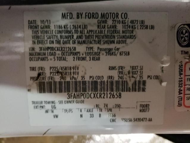 2012 Ford Fusion Sport