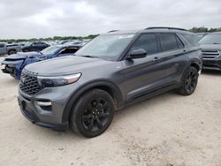 Salvage cars for sale at San Antonio, TX auction: 2023 Ford Explorer ST-Line