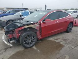 Tesla salvage cars for sale: 2020 Tesla Model 3