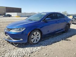 Salvage cars for sale from Copart Kansas City, KS: 2015 Chrysler 200 Limited