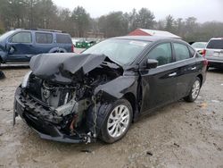 Salvage cars for sale at Mendon, MA auction: 2019 Nissan Sentra S