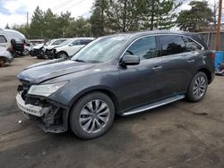 Salvage cars for sale at Denver, CO auction: 2014 Acura MDX Technology