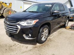 Salvage cars for sale at Pekin, IL auction: 2018 Chevrolet Traverse High Country