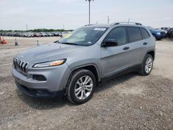 Salvage cars for sale at Temple, TX auction: 2015 Jeep Cherokee Sport