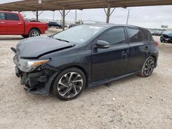 Salvage cars for sale from Copart Temple, TX: 2017 Toyota Corolla IM