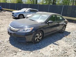 Salvage cars for sale from Copart Waldorf, MD: 2017 Honda Accord LX