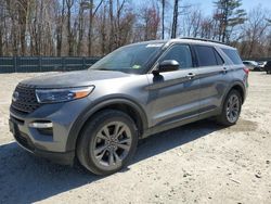 Salvage cars for sale at Candia, NH auction: 2021 Ford Explorer XLT