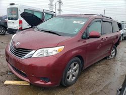 Salvage cars for sale at Elgin, IL auction: 2014 Toyota Sienna LE