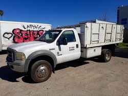 Salvage trucks for sale at Colton, CA auction: 2005 Ford F550 Super Duty