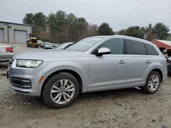 Salvage cars for sale at Mendon, MA auction: 2017 Audi Q7 Premium Plus