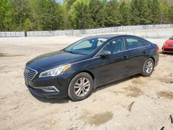 Salvage cars for sale at Gainesville, GA auction: 2015 Hyundai Sonata SE