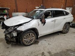 Toyota Highlander Hybrid Platinum salvage cars for sale: 2020 Toyota Highlander Hybrid Platinum