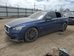 Vehiculos salvage en venta de Copart Chicago Heights, IL: 2018 Infiniti Q50 RED Sport 400